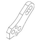AXON@TC10/3 FRONT DAMPER STAY 3HOLE 2pic