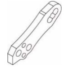 AXON@TC10/3 REAR DAMPER STAY 3HOLE 2pic