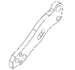 AXON@TC10/3 REAR DAMPER STAY WIDE 3HOLE 2pic