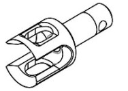 AXON@TC10/3 GEAR DIFF DRIVE CUP (2pic)