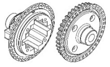 AXON@GEAR DIFF PULLEY CASE 38T