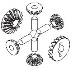 AXON@GEAR DIFF BEVEL GEAR SET