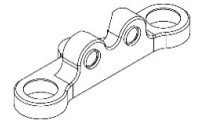 AXON@TC10/4 ST BELLCRANK PLATE
