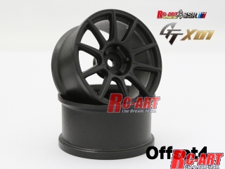 RC-ART@SSR GT GTX01 ̾4@FLAT BLACK(2pcs) 