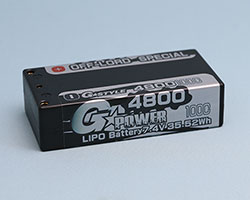 G☆STYLE　G☆POWER LIPO OFF-LORD SPECIAL4800 100C 4mmコネクター仕様 ブラック