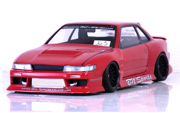 パンドラRC ＢＮスポーツ　S14シルビア後期　製作済ラジコンボディ