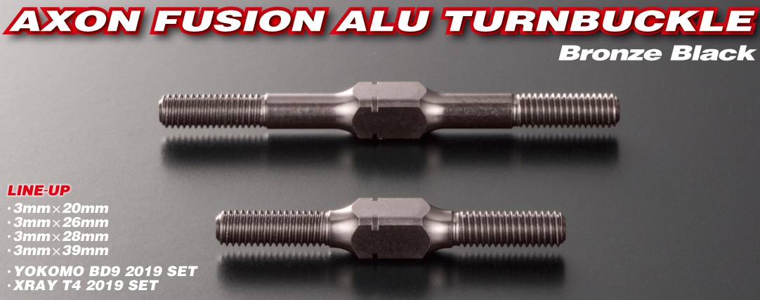 AXON@Fusion Alu Turnbuckle BD9 set (20mm x 1 / 28mm x 4 / 39mm x 2)