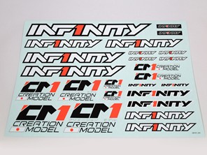 IINFINITY　R8031　INFINITYデカールB（ホワイト）